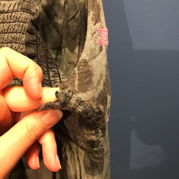 Pink & Gray Boho Maxi Dress S/M - Picture 9 of 12